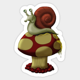 Escargot du champignon Sticker